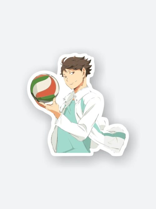 Toru Oikawa With Basketball Sticker
