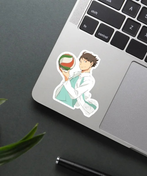 Toru Oikawa With Basketball Sticker