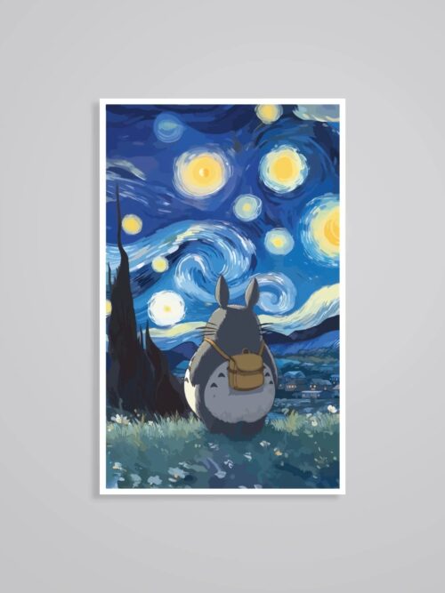 Totoro Under The Starry Sky Anime Stickers