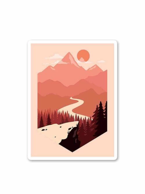 Towards The Sunset Sticker