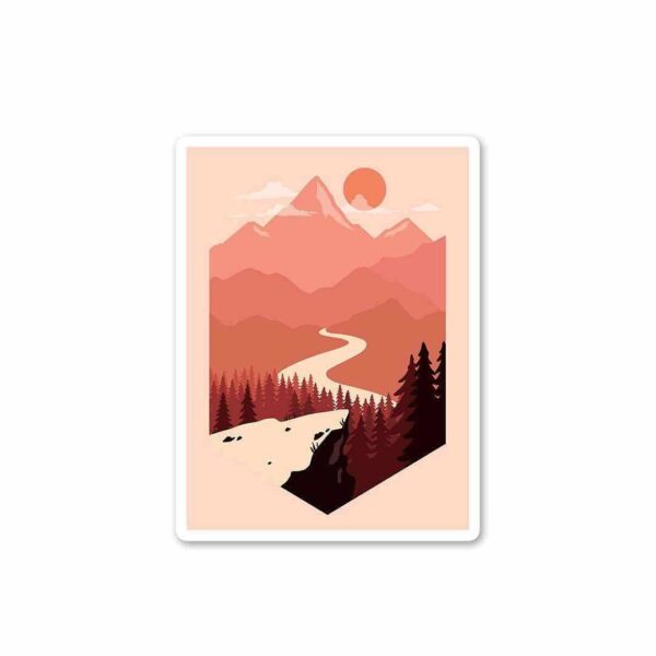Towards The Sunset Sticker