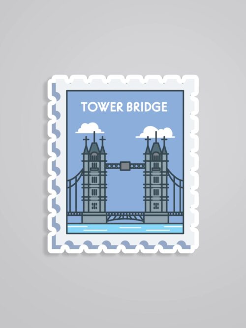 Tower Bridge Post Stamp Travels Stickers