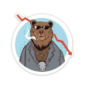 Trading Bear Sticker Trading Bear Sticker