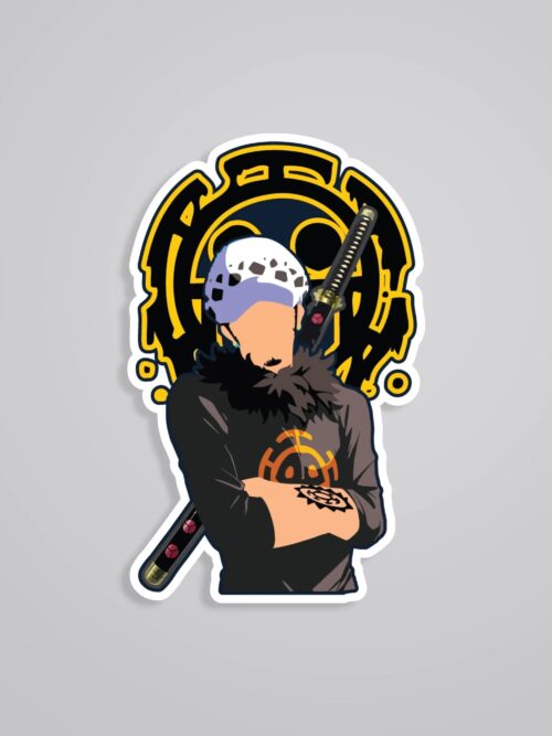 Trafalgar Minimalist Anime Stickers