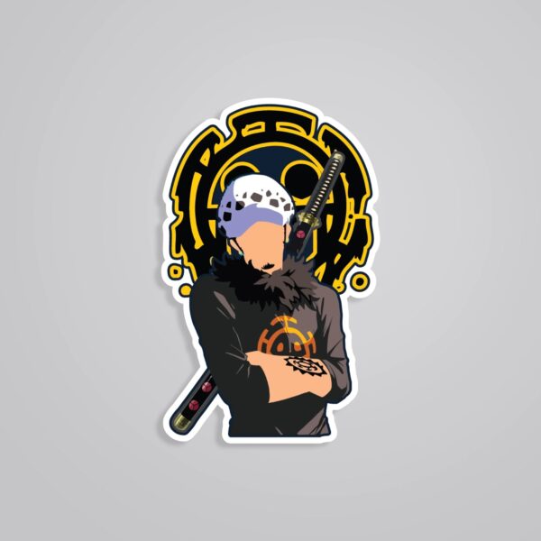 Trafalgar Minimalist Anime Stickers_1 Trafalgar Minimalist Anime Stickers