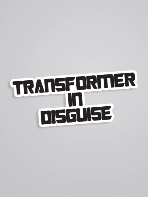 Transformer In Disguise Movies Stickers