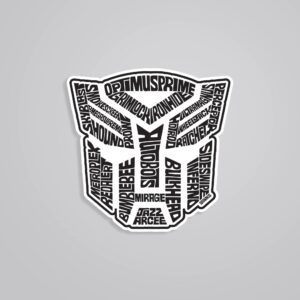 Transformers Logo Movies Stickers