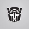 Transformers Logo In Black White Movies Stickers