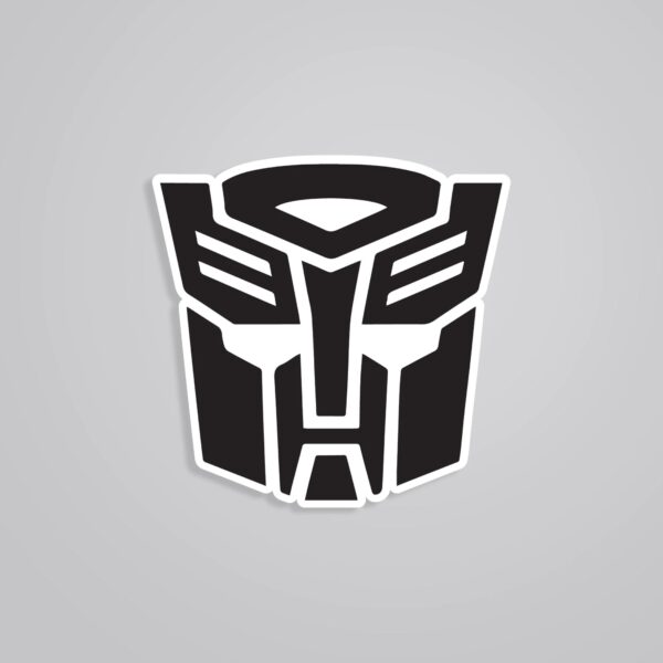 Transformers Logo In Black White Movies Stickers Transformers Logo In Black White Movies Stickers