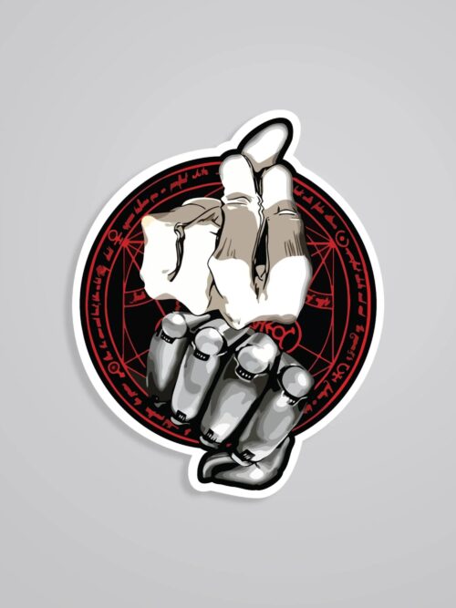 Transmutation Circle Hand Anime Stickers