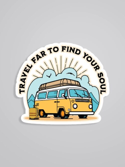 Travel Far To Find Your Soul Travels Stickers