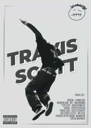 Travis Scott Album Cover Music Poster
