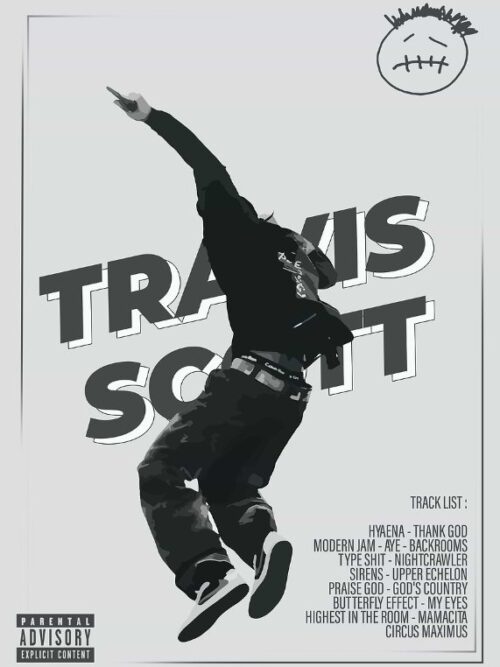 Travis Scott Album Cover Music Poster