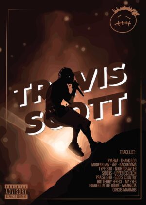 Travis Scott Album Cover Music Poster