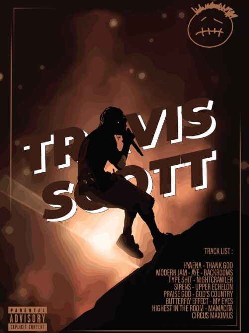 Travis Scott Album Cover Music Poster