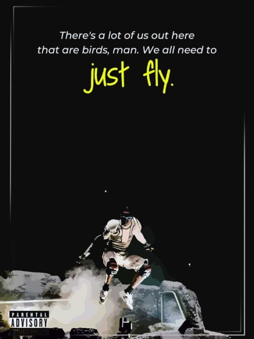Travis Scott Just Fly Music Poster