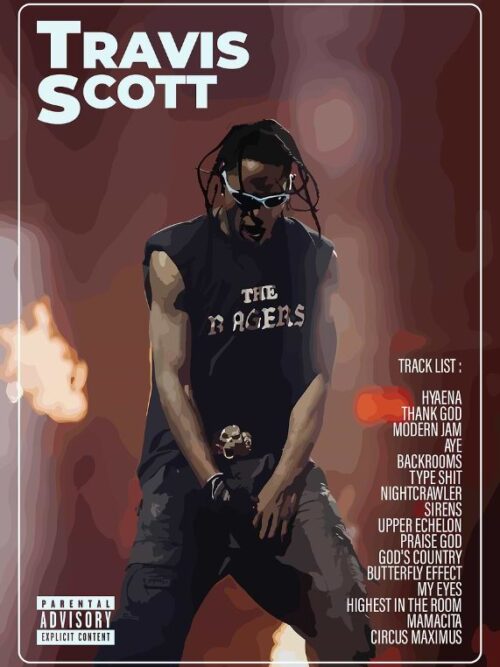 Travis Scott Music Poster