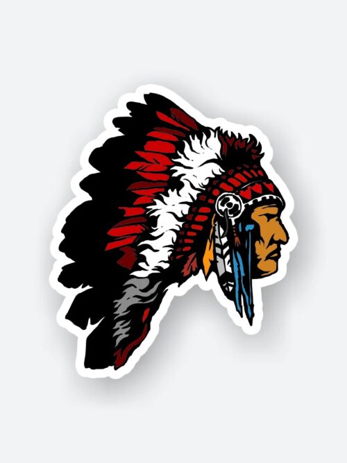 Trible American India Sticker