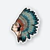Trible Indian Women Sticker