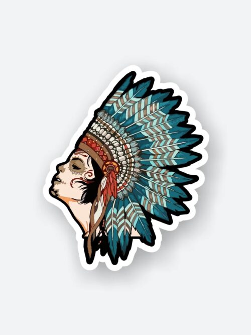 Trible Indian Women Sticker