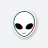 Trippy Alien Sticker