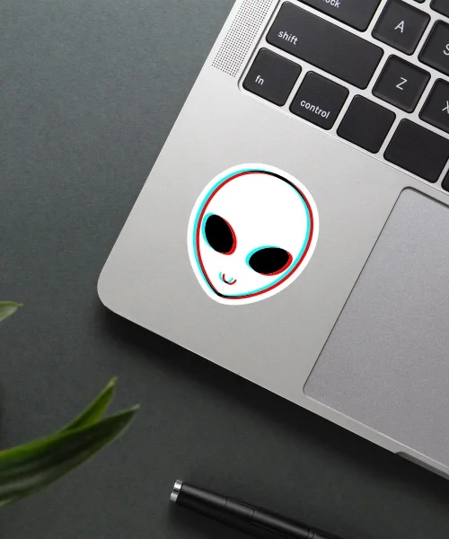Trippy Alien Sticker