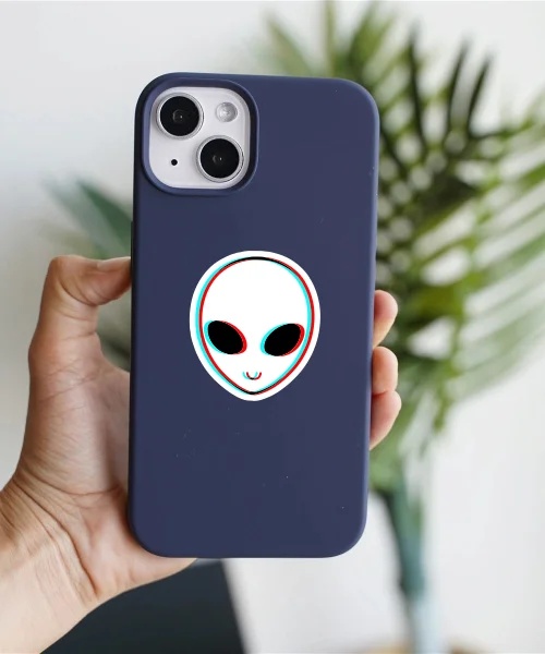 Trippy Alien Sticker