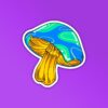 Trippy Mushrooms Sticker