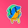 Trippy Smiley Sticker