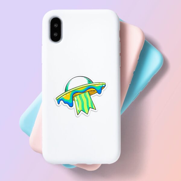 Trippy Spaceship Sticker Trippy Spaceship Sticker