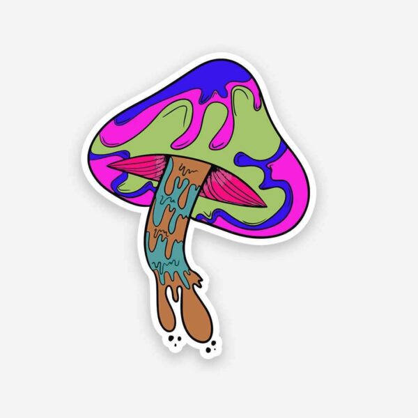 Trippy Mushroom Sticker Trippy Mushroom Sticker