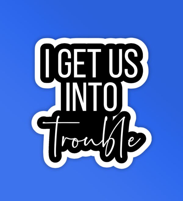 Trouble Laptop Mobile Stickers Trouble Laptop Mobile Stickers