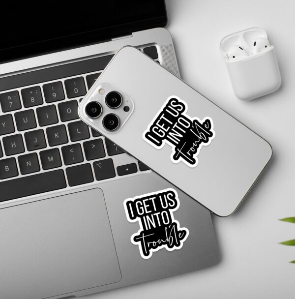 Trouble Laptop Mobile Stickers Trouble Laptop Mobile Stickers