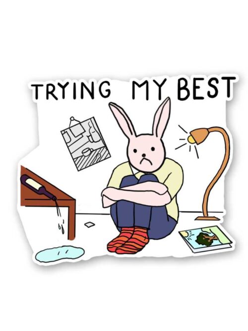 Trying My Best Sticker