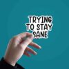 Trying To Stay Sane Sticker