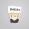 Tsukishima Baka Anime Stickers