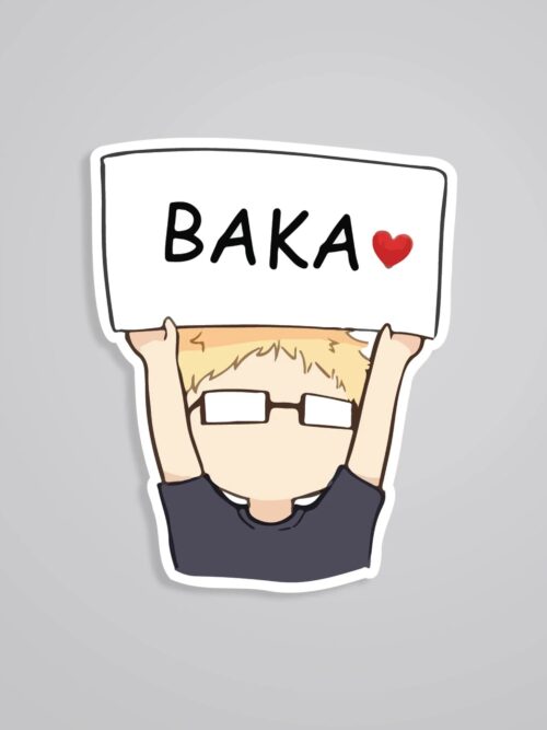 Tsukishima Baka Anime Stickers