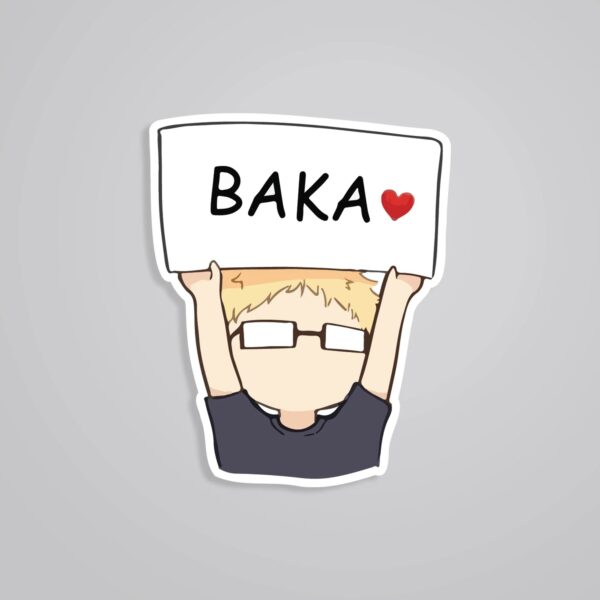 Tsukishima Baka Anime Stickers Tsukishima Baka Anime Stickers
