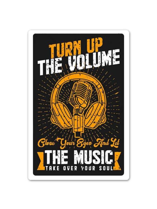 Turn Up The Volume Sticker