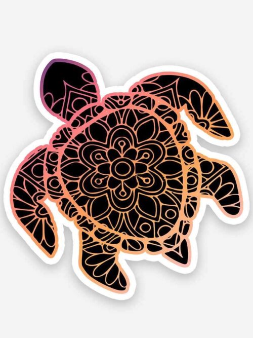 Turtle Art Sticker