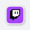 Twitch Logo Sticker