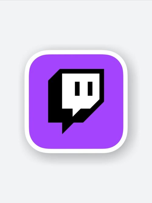 Twitch Logo Sticker
