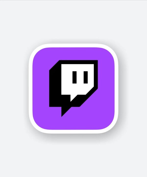 Twitch Logo Sticker Twitch Logo Sticker