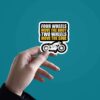 Two Wheels Move The Soul Sticker