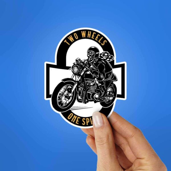 Two Wheels One Spirit Sticker Two Wheels One Spirit Sticker