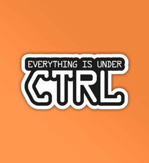 Under CTRL 2 Programmer Coding Sticker