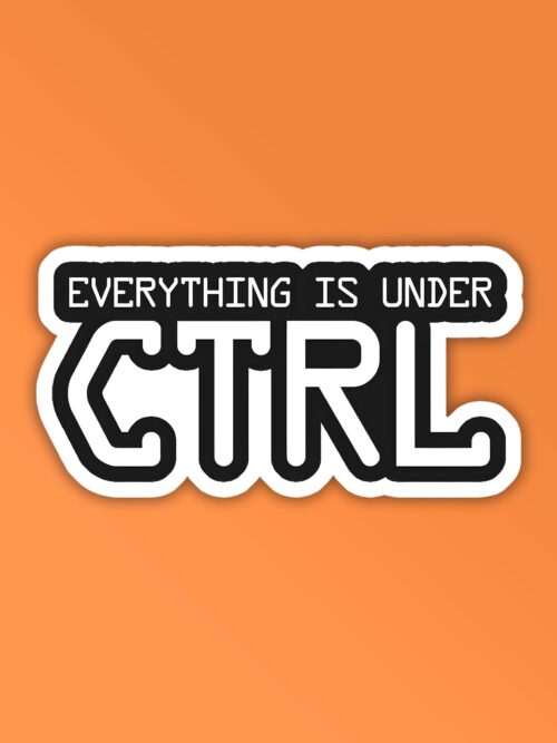 Under CTRL 2 Programmer Coding Sticker