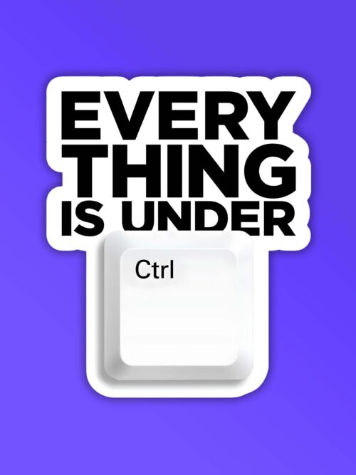 Under CTRL Programmer Coding Sticker