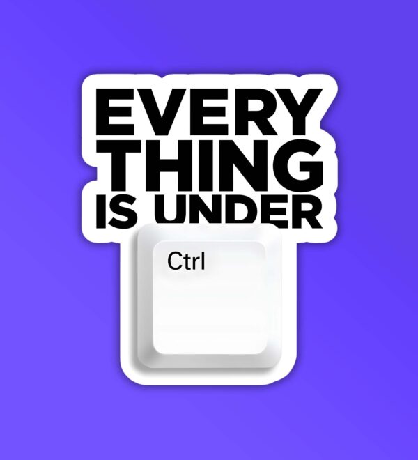 Under CTRL Programmer Coding Sticker Under CTRL Programmer Coding Sticker