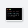 Unexpected Poem Sticker